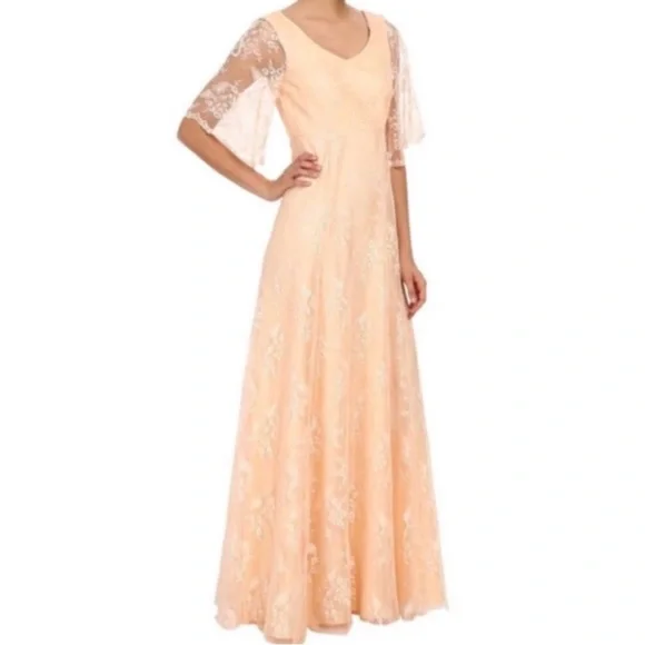 light blue long bridesmaid dress Simple Front Split Light Blue V-neck Elegant Long Prom Dresses